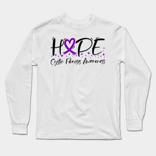 Hope Cystic Fibrosis Awareness Long Sleeve T-Shirt